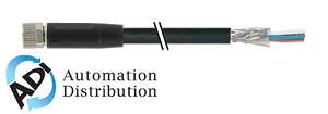 Murrelektronik 7000-08741-6402000 m8 female 0?? with cable, shielded, pur-ob 3x0,34 shielded  black ul,csa+drag chain 20m