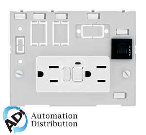 Murrelektronik 4000-68000-4140000 modlink msdd dbl combi insert usa 2xnema 5-15, gfci+1x3a fuse, with touch protection