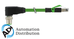 Murrelektronik 7000-44761-7960400 m12 male 90?? / rj45 0?? shielded ethernet, pur 2x2xawg22 shielded gn ul/csa+dragchain 4m