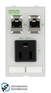 Murrelektronik 4000-68000-4060000 modlink msdd single combi insert usa nema 5-15, 2xrj45 female/female