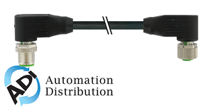 Murrelektronik 7000-53061-7050300 m12 male 90?? / m12 female 90??, pur 12x0.14 bk ul/csa+drag chain 3m