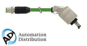 Murrelektronik 7000-44735-7960100 m12 male 0?? /push pull rj45, 45??, shielded, pur 2x2xawg22 shielded gn ul/csa+dragchain 1m