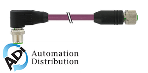 Murrelektronik 7000-44581-7981000 m12 male 90?? / m12 female, 0??, shielded, ethernet, pur 2x2xawg22 shielded vt ul/csa+dragchain 10m