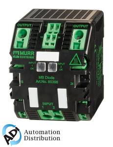 Murrelektronik 85396 mb diode, in: 24vdc/2x20adc out: 24v/20-40adc