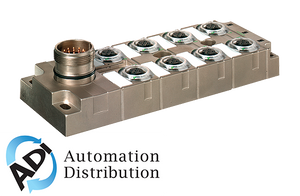 Murrelektronik 8000-58522-0000000 mvp-metall, 8xm12, 5pole, m23 19pol. con., connector exit frontside, without led's, replacement for 27536
