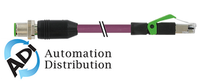 Murrelektronik 7000-44711-7982000 m12 male 0?? / rj45 male 0?? shielded ethernet, pur 2x2xawg22 shielded vt ul,csa+dragch. 20m