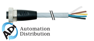 Murrelektronik 7000-78021-9611200 7/8" female 0?? with cable, pur 5x1.5 gy ul/csa+drag chain 12m