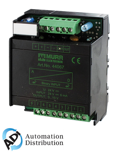 Murrelektronik 44067 d/a-converter 8-bit - output 0 ... 10v, in: 8 bit - out: 0-10 vdc, mounting rail / screw-type terminal
