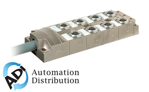 Murrelektronik 8000-58510-4521000 mvp-metall, 8xm12, 5pole, pre-wired cable, 10.0m pur 16x0,5+3x1,0, ul/csa, replacement for 27493