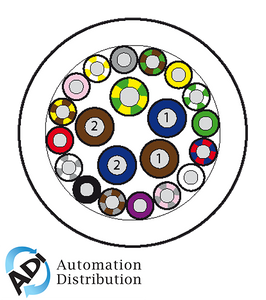 Murrelektronik 8000-00000-4045000 50m main cable pur/pvc-jb 16*0,34+5*0,75