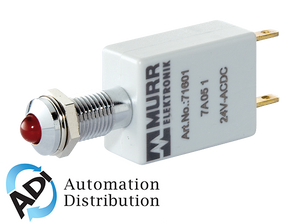 Murrelektronik 72701 led-indicator red, led 5mm - 24v dc - 15ma - ip67, with lamp test input Pack of 10