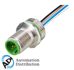 Murrelektronik 7002-17161-9730050 m12 male receptacle a-cod. front mount v2a, pp-wires 8x0,25 0.5m Pack of 10