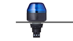 Sprecher + Schuh 801105313 M22 Panel Mount Signaling IBM 45mm Beacon Steady/Flashing LED Blue 230-240V AC Gray IP65