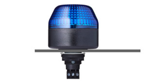 Sprecher + Schuh 802105405 M22 Panel Mount Signaling IBL 65mm Beacon Steady/Flashing LED Blue 24V AC/DC Gray IP65