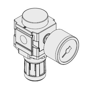 SMC AR20-02-1-D Regulator For Vacuum For ISA3-L Series