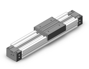 <h2>Rodless Cylinder, MY1M, Mechanically Jointed - Slide Bearing</h2><p><h3>The MY1M Rodless Cylinders have a one-piece carriage and piston that runs its entire stroke length housed with an inner seal belt to maintain air pressure combined with an outer dust seal band to protect from contaminants. This design offers a compact footprint compared to rod-style cylinders and features a low profile. The integrated slide bearing internal guide provides lateral stability protecting it from side load impacts. Air cushions are standard and external shock absorbers are optional.</h3>- Bore sizes: 16, 20, 25, 32, 40, 50, 63 mm<br>- Stroke lengths: 100, 200, 300, 400, 500, 600, 700, 800, 900, 1000, 1200, 1400, 1600, 1800, 2000, 3000, 4000, 5000 mm<br>- Minimum operating pressure: 0.15 ~ 0.20 MPa (22 ~ 29 psi)<br>- Speed: 100~1000 mm/sec (w/o stroke adjustment bolt), 100~1500 mm/sec (external shock absorber)<br>- Long stroke option: up to 5000 mm (XB11), up to 3000 mm for 16 bore<br>- Auto switch capable<br>- <p><a href="https://content2.smcetech.com/pdf/MY1.pdf" target="_blank">Series Catalog</a>