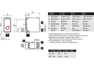 SensoPart FT 55-RLAM-800-PNSUID-S1L8M Distance sensor for a wide range of applications
