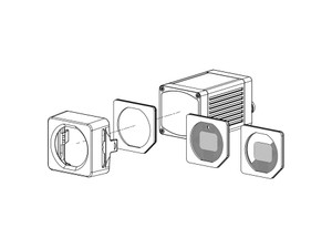 SensoPart LPF Vxx S2 Polarising filter panel for LPC Vxx (50% coverage, reversible) Material: coated glass