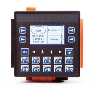 Horner Automation HE-XE106-22 XLE Controller 2.2", 12 DC In, 12 DC Out, 6 Analog In (mA/V/Tc/mV/RTD), 4 Analog Out, With Display Heater