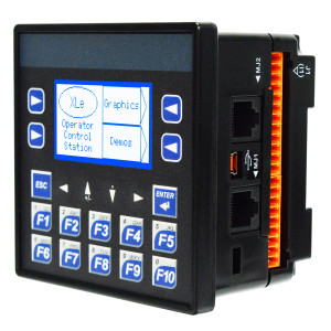 Horner Automation HE-XE1E2-14 XLEe Controller 2.2", 12 DC In, 6 Relay Out, 4 Analog In (mA/V), With analog inputs converted to thermistor support