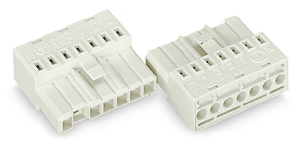 Wago 267-502 Female connector, without ground contact, white