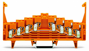 Wago 727-227/023-000 4-level same potential tb, with locking clips, light gray