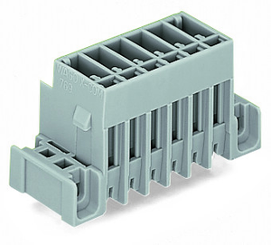 Wago 769-637/003-000 THT male header, 1.0 x 1.0 mm solder pin straight, gray