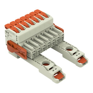 Wago 831-1107/038-000/306-000 1-conductor female connector lever Push-in CAGE CLAMP®,  light gray