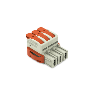 Wago 832-1103/037-9037 1-conductor female connector, lever Push-in CAGE CLAMP®, light gray Wago 832-1103/037-9037 1-conductor female connector, lever Push-in CAGE CLAMP®, light gray