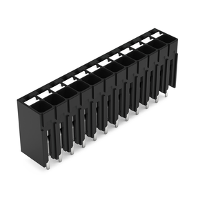 Wago 2086-1112 THR PCB terminal block, push-button 1.5 mm² Pin spacing 3.5 mm 12-pole, black