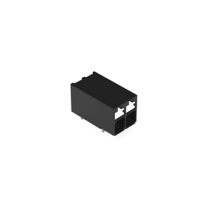 Wago 2086-1202 THR PCB terminal block push-button 1.5 mm² Pin spacing 3.5 mm 2-pole,  black
