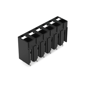 Wago 2086-3106/300-000 THR PCB terminal block, push-button 1.5 mm² Pin spacing 5 mm 6-pole, black