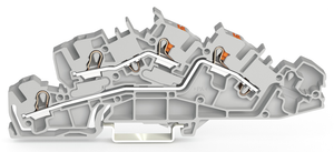 Wago 2205-7542 Multilevel installation tb with operating slots and push-button 4 mm²,  gray