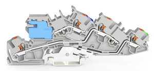 Wago 2205-7641 Multilevel installation tb with push-button 4 mm²,  gray