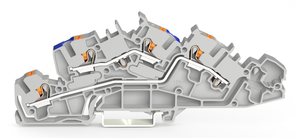 Wago 2205-7649 Multilevel installation tb with push-button 4 mm²,  gray