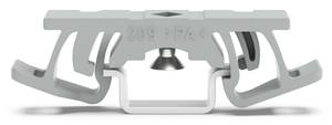 Wago Mounting foot with screw; for DIN-15 rail; can be screwed on terminal blocks with fixing flange; 6.5 mm wide; gray Pack of 5 Wago Mounting foot with screw; for DIN-15 rail; can be screwed on terminal blocks with fixing flange; 6.5 mm wide; gray Pack of 5