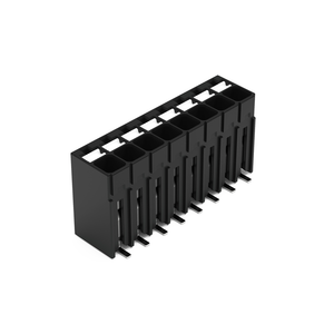 Wago SMD PCB terminal block, push-button 1.5 mm² Pin spacing 3.5 mm 8-pole, black Pack of 270