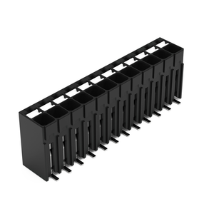 Wago SMD PCB terminal block, push-button 1.5 mm² Pin spacing 3.5 mm 12-pole, black Pack of 270