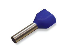 Wago Twin ferrule, Sleeve for 2 x 2.5 mm / AWG 14 insulated, blue Pack of 500