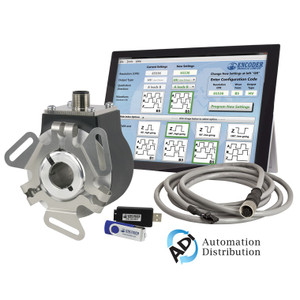 Encoder Products Company 58 mm Accu-CoderPro Programmable incremental thru-bore or blind hollow bore encoder