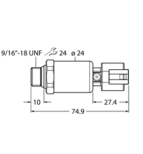 Turck Pt7500Psig-2121-I2-Dt043P Pressure 100002011