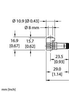 Turck Pkw 4Z-4/S90/S653 Cordsets 100012640