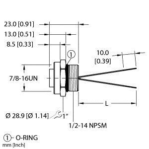 Turck Rkf 28-2M Single-ended Receptacle, Female Receptacle Turck Rkf 28-2M Single-ended Receptacle, Female Receptacle