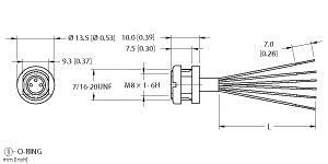Turck Mfks 6F-0.2 Single-ended Receptacle, Female Receptacle