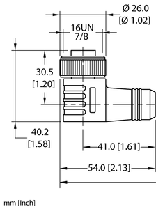 Turck Wkm 46-2M/S1587 Cordset U-83823