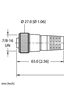 Turck Rkm 36-15M/S3059 Cordset U-65563