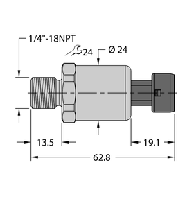 Turck Pt10V-1103-I2-Mp11 Pressure 100025782