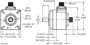 Turck Ri-10Sa1Z4-2K1024-H1181 Encoder 100027350 Turck Ri-10Sa1Z4-2K1024-H1181 Encoder 100027350