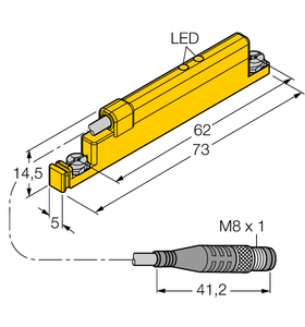 Turck Wim45-Untl-Liu5X2-0.3-Psg4M Magnetic 1536620