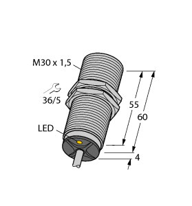 Turck Bi15U-M30-An6X Inductive Sensor, uprox+ Turck Bi15U-M30-An6X Inductive Sensor, uprox+